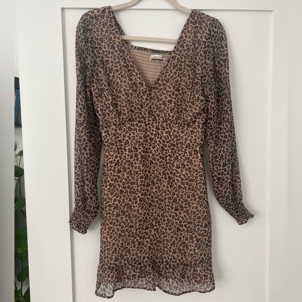 Abercrombie Cheetah Print Tea Dress Size S